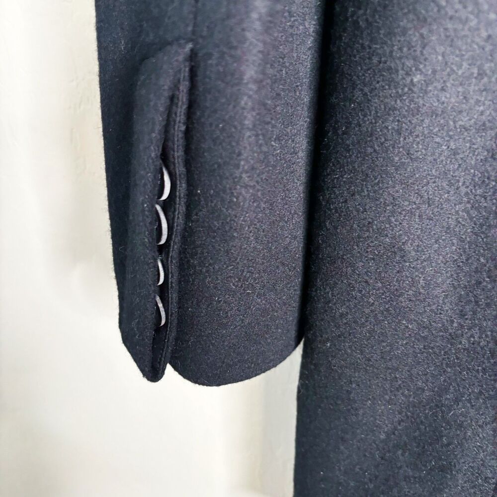 Helmut Lang Leather Wool Coat - Picture 7 of 9